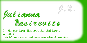 julianna masirevits business card